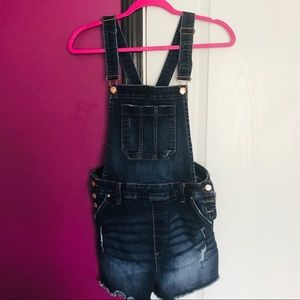 Spring “Celebrity Pink” Jean Overalls (Juniors)